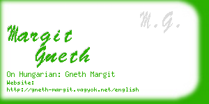 margit gneth business card